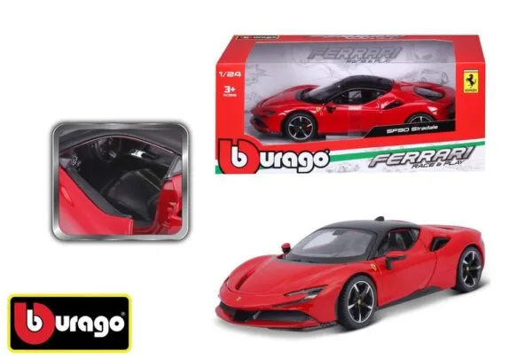 Bburago 1:24 Ferrari Top SF90 Stradale Red