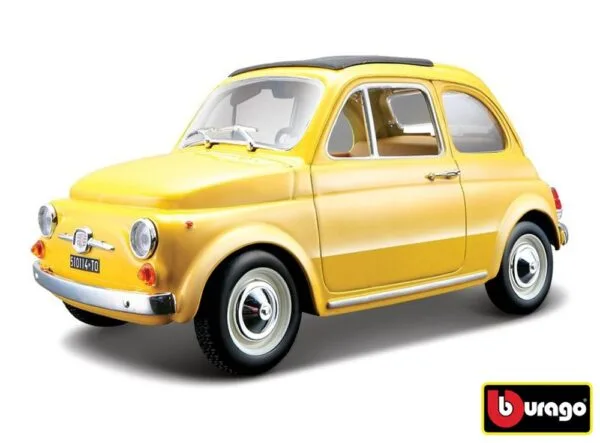 Bburago 1:24 Fiat 500 F 1965 Yellow