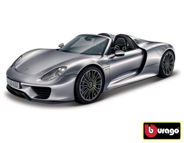 Bburago 1:24 Porsche 918 Spyder Metallic Grey