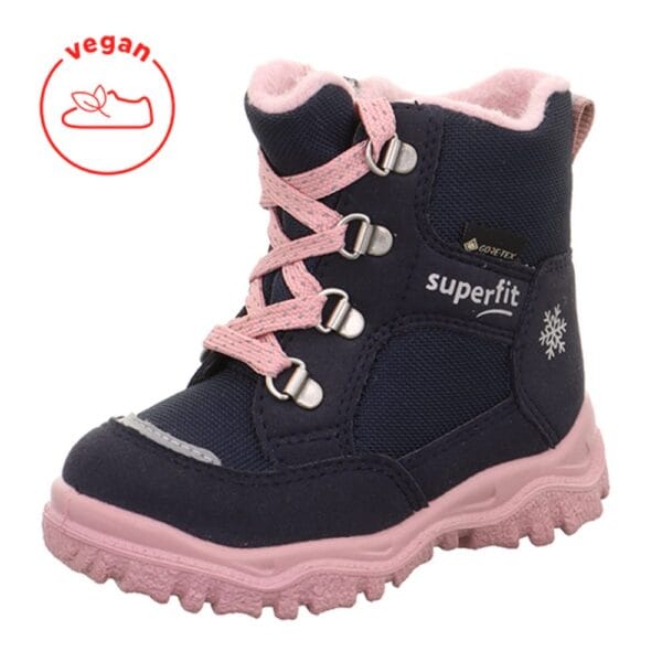 Dívčí zimní boty HUSKY1 Blue/Pink Gore-Tex