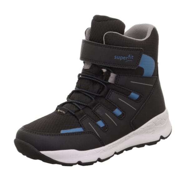 Chlapecké zimní boty FREE RIDE Black/Blue Gore-Tex