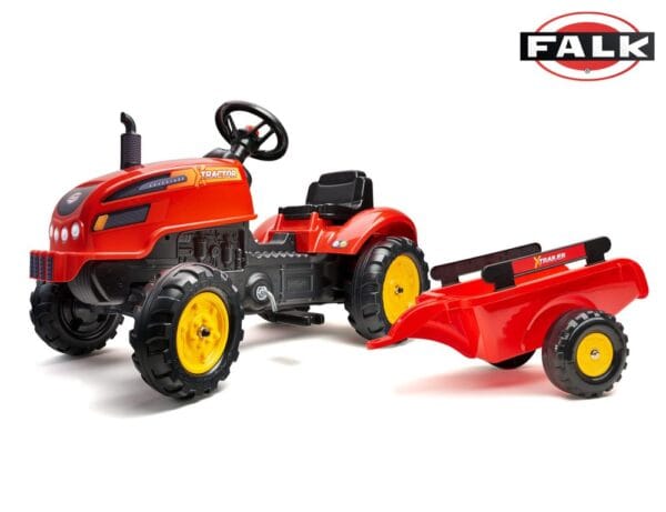 Šlapací traktor 2046AB X-Tractor s vlečkou a otvírací kapotou